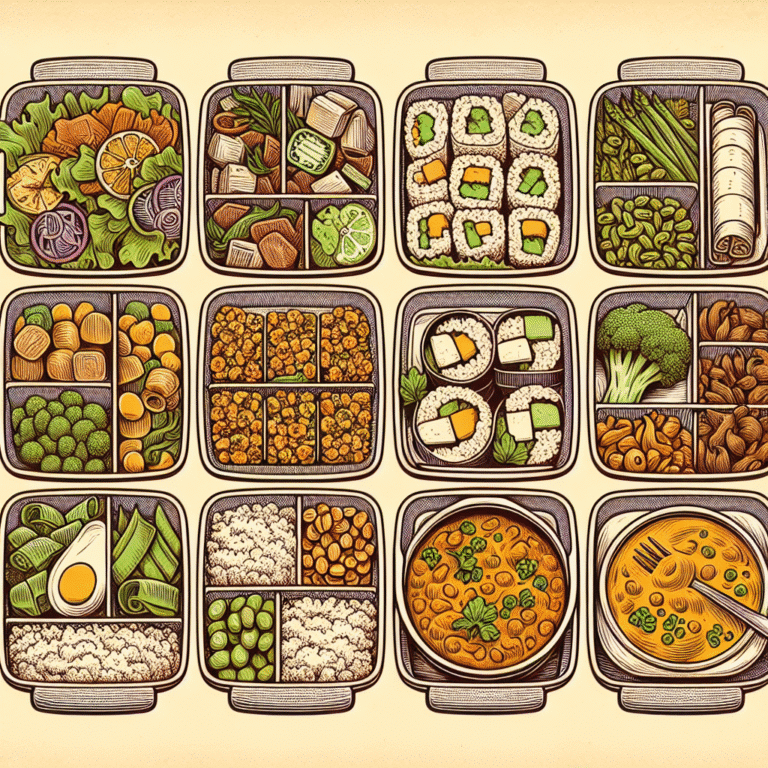 Vegan Lunch Prep Weekly Plan for Work