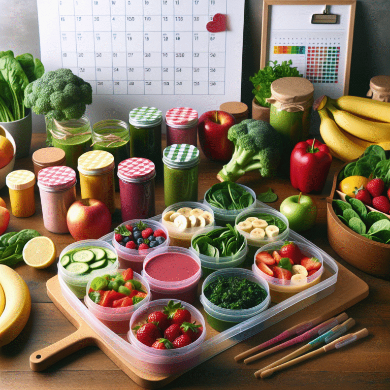 Vegan Smoothie Meal Prep Weekly Plan