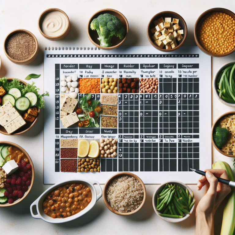High-Protein Vegan Meal Prep Weekly Plan
