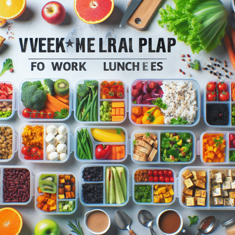 Weekly Vegan Meal Prep Plan for Work Lunches