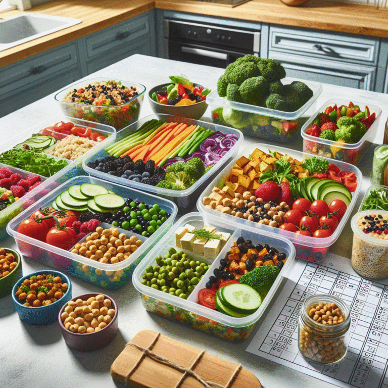 Weekly Vegan Meal Prep Plan for Work Lunches